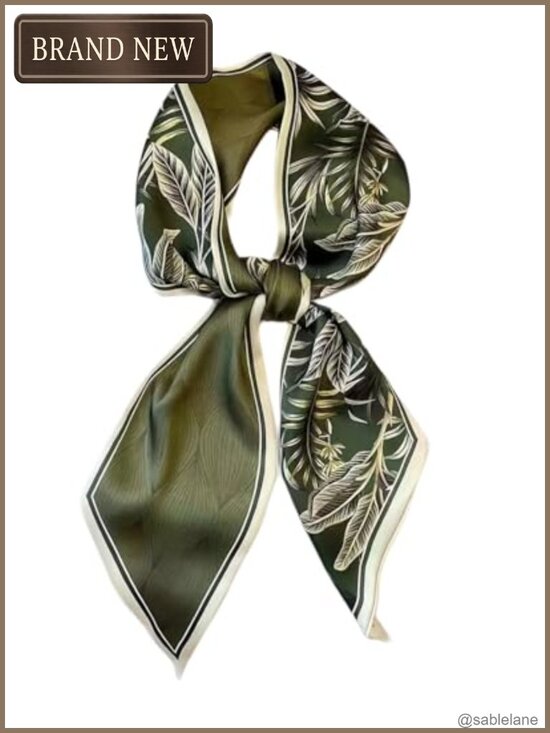 Accessories - Silky Feeling Thin Scarf for Women, Lightweight Neck Scarf, Multipurpose Hair